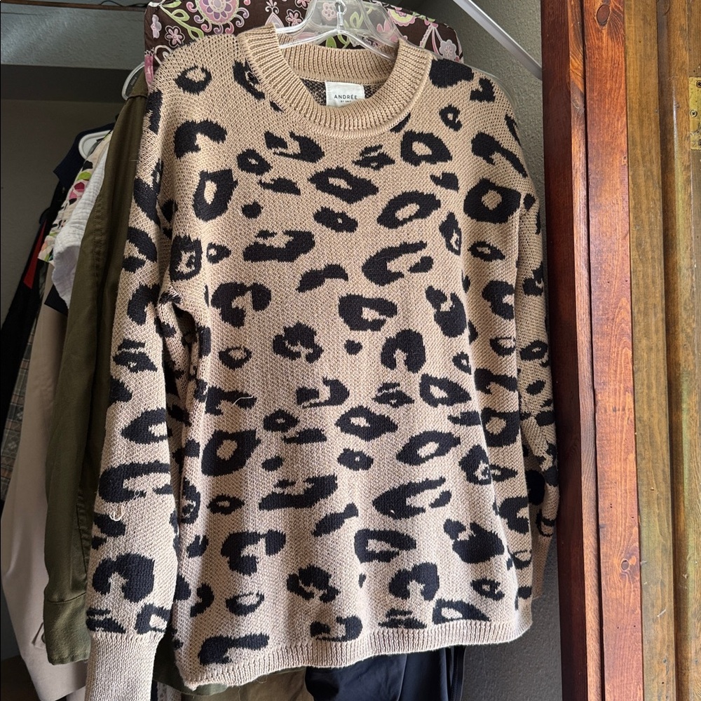 Andree Tan and Black Knit Hoodie